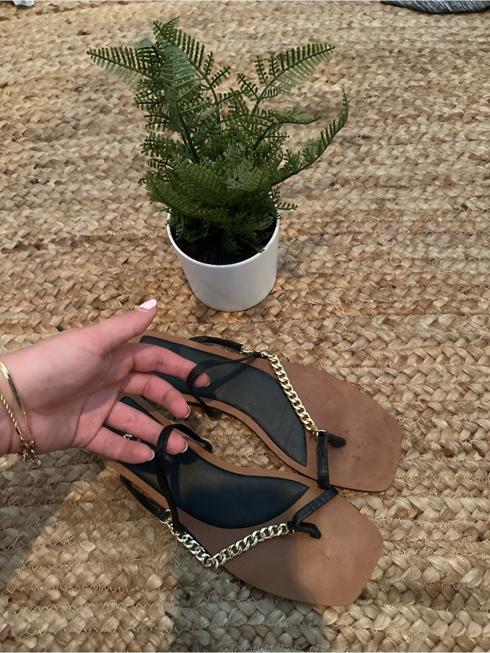 ZARA CHAIN SANDALS